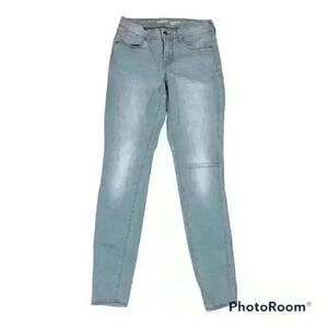 OLD‎ Navy Rockstar Skinny Jeans Women’s Size 4 Long Mid Rise Gray Stretch